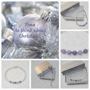 Gemstone and Pearl Bracelet